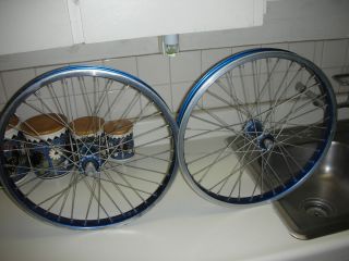 Old School BMX First Gen Bullseye Hub Araya 7c Wheel Rim Set