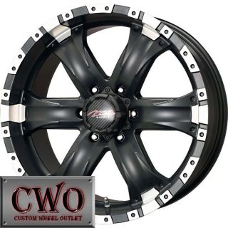15 Black Chaos 6 Wheels Rims 6x139 7 6 Lug Titan Tundra GMC Chevy 1500