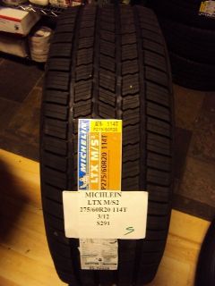 Michelin LTX M S2 275 60R20 114T Brand New Tire