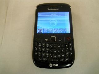 Black Rim Blackberry 8520 Curve at T Unlocked WiFi PDA Smartphone as