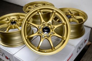 15 Gold Kudo Wheels Racing 12 7 lbs Accord Civic Sephia Spectra Cooper
