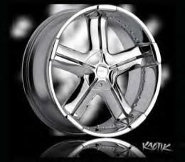 22 Kaotik Fix Wheel 6 Lug 6x135 Chrome 22x9 5 One Rim