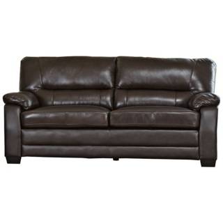 Capisterano Brown Leather Sofa   #X9622