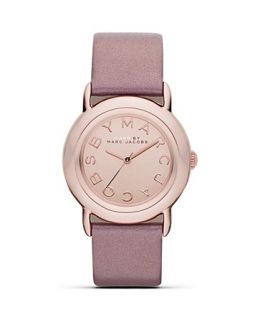 BY MARC JACOBS MARCI Rose Gold Watch with Blush Leather Strap, 33 mm
