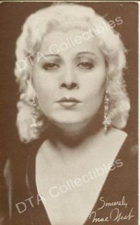 Mae West Pin Up Arcade Card 1930S