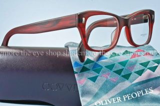 Authentic Oliver Peoples Wacks 51 Eyeglass Frame Matte Red Burgundy
