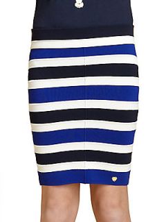 Juicy Couture Girls Striped Knit Skirt   Sea Side