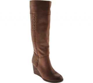 Womens Lucky Brand Sanna   Tobacco Leather Boots
