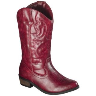 Girls Cherokee Gregoria Cowboy Boot   Red 1