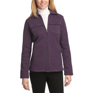 Woolrich Stag Heirloom Fleece Shirt Jacket   Long Sleeve (For Women)   BLACKBERRY HEATHER (XL )