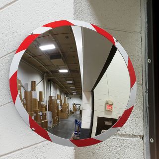 See All Wide Angle Convex High Visibility Plexiglas Acrylic Mirror   18 Diameter   Outdoor