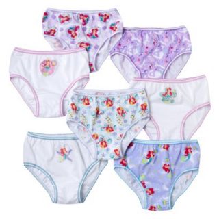 Disney Princess Ariel Girls 7 Pack Panty Set   Assorted 4