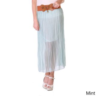 Stanzino Womens Chiffon Mid length Skirt