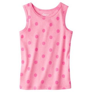 Circo Infant Toddler Girls Ribbed Polka Dot Tank Top   Dazzle Pink 4T
