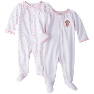 Just One YouMade by Carters Newborn Girls Sleep N Play   Pink Monkey 9 M