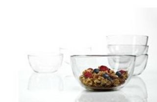 Anchor 8 in Presence Bowl Set w/ 6 Pieces & Gift Boxed, Clear