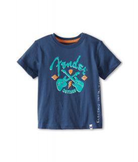 Lucky Brand Kids Fender 2 Guitars Tee Boys T Shirt (Blue)