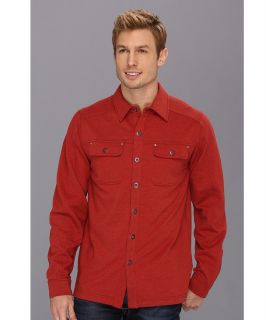 Royal Robbins Sonora L/S Snap Up Mens Long Sleeve Button Up (Red)
