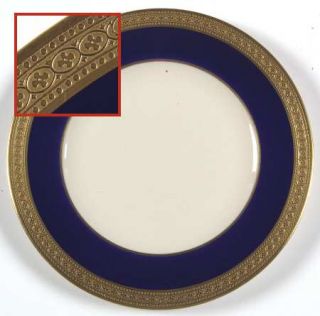 Syracuse Queen Anne Dessert/Pie Plate, Fine China Dinnerware   Old Ivory,Gold En