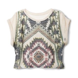 Xhilaration Juniors Tribal Printed Sweater   Charcoal S(3 5)