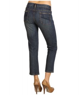 Stetson Slim Leg Cropped Indigo Denim Jean Womens Jeans (Blue)