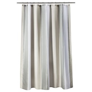 Threshold Stripe Shower Curtain   Gray