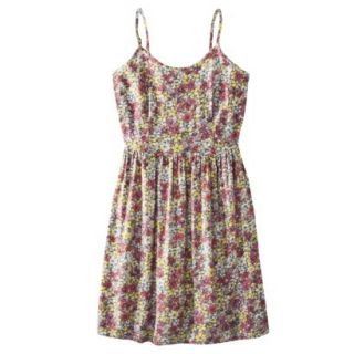 Mossimo Supply Co. Juniors Easy Waist Dress   Red Floral M(7 9)