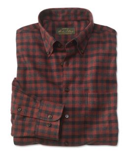 Luxury Flannel Shirt, Red/Black, Xx Large