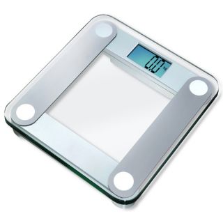 EatSmart Digital Bathroom Scale with Extra Large Backlight in Silver ESBS 01