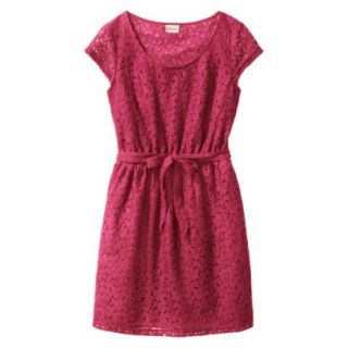 Merona Womens Lace Sheath Dress   Established Red   S