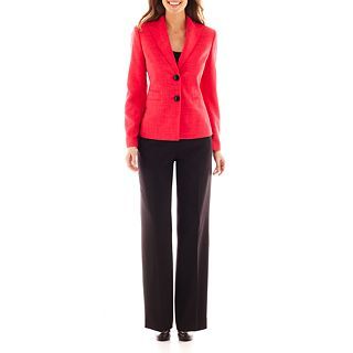 Black Label by Evan Picone Crepe Jacket with Pants, Womens