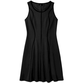 Mossimo Womens Sleeveless Fit and Flare Dress   Black S