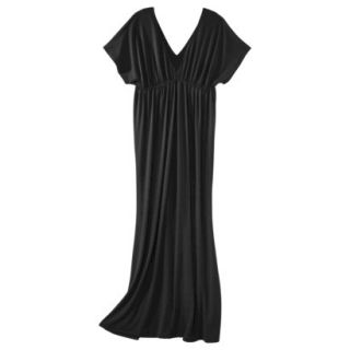 Merona Womens Knit Kimono Maxi Dress   Black   M