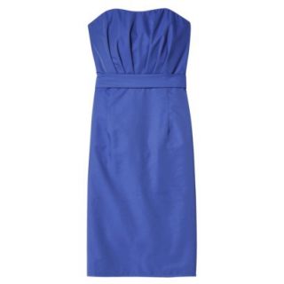 TEVOLIO Womens Taffeta Strapless Dress   Athens Blue   14