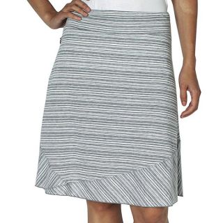 ExOfficio Go To Stripe Skirt (For Women)   BLACK/WINTER WHITE (L )