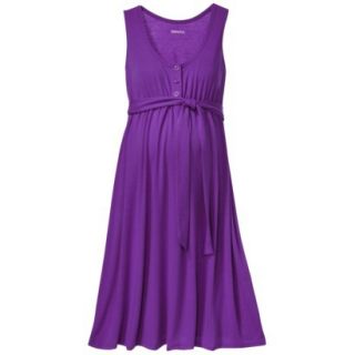 Merona Maternity Sleeveless Side Tie Dress   Purple M