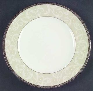 Noritake Satin Lace Accent Luncheon Plate, Fine China Dinnerware   Bone,Beige Ri