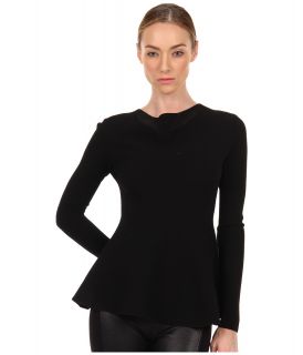 Calvin Klein Collection Jonda Peplum Top Womens Blouse (Black)