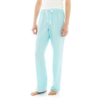 LIZ CLAIBORNE Sleep Pants, Blue, Womens