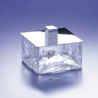 Windisch 88127 Ov Universal Box Crackled Crystal Glass Bath Jar