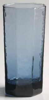 Libbey   Rock Sharpe Facets Cobalt Highball Glass   Cobalt Blue,Textured Multi S