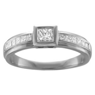 0.5 CT.T.W. Diamond Ring in 14K White Gold   Size 6.5