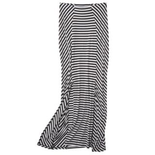 Mossimo Womens Maxi Skirt   Black/White Stripe M