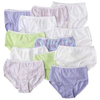 Fruit Of The Loom Girls 12 Pack Brief   Assorted 6