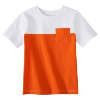 Circo Infant Toddler Boys Short Sleeve Color Block Tee   Orange 2T