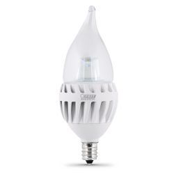 Feit Electric CFC/DM/500/LED LED Light Bulb, Candelabra E12, 7W (60W Equivalent) Dimmable 3000K 500 Lumens