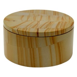 Designs By Marble Crafters Inc Eirenne Collection Circular Keepsake Box   Teak
