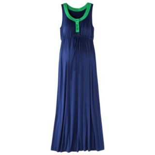 Liz Lange for Target Maternity Sleeveless Colorblock Maxi Dress   Blue/Green XL