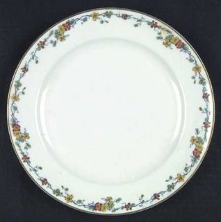 Haviland Nasturtium Dinner Plate, Fine China Dinnerware   H&Co,Schleiger 704,Red