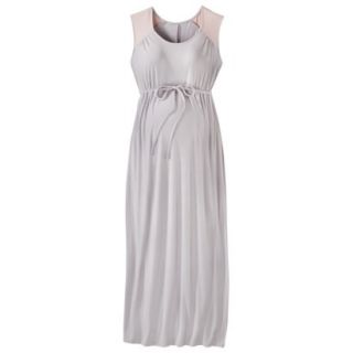 Liz Lange for Target Maternity Cap Sleeve Maxi Dress   Gray/Pink M